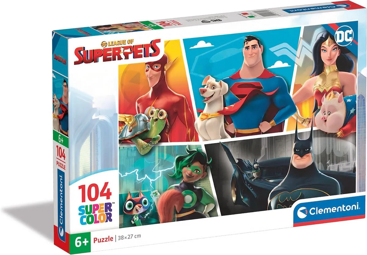 Clementoni Superpets Puzzel 104 Stuks