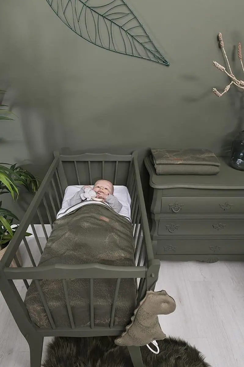 Baby's Only Gebreide Wiegdeken Teddy Marble - 70x95cm - Grijs/Zilvergrijs