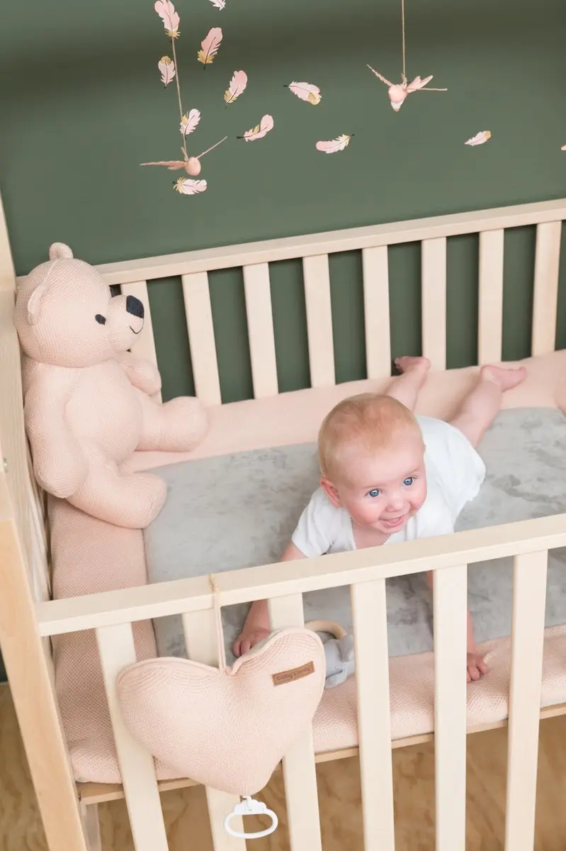 Baby's Only Gebreid Boxkleed Classic Stone Red 80x100cm