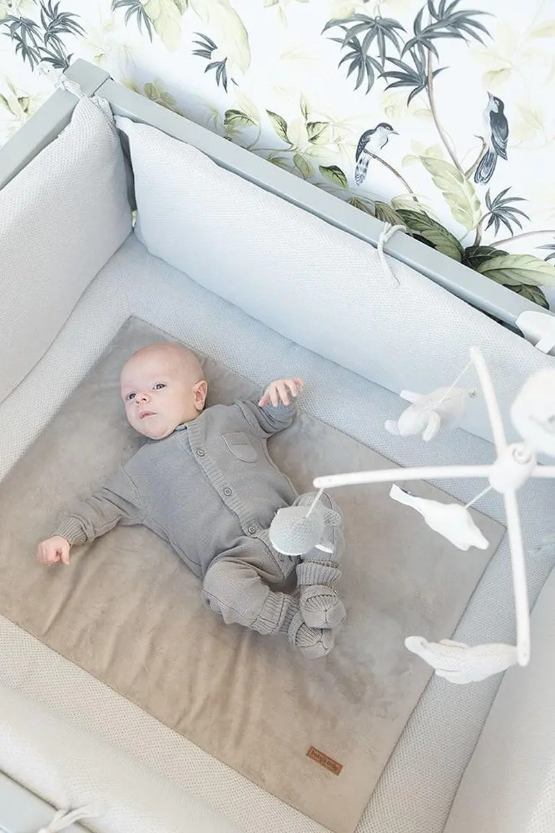 Baby's Only Gebreid Boxkleed Classic Stone Red 80x100cm