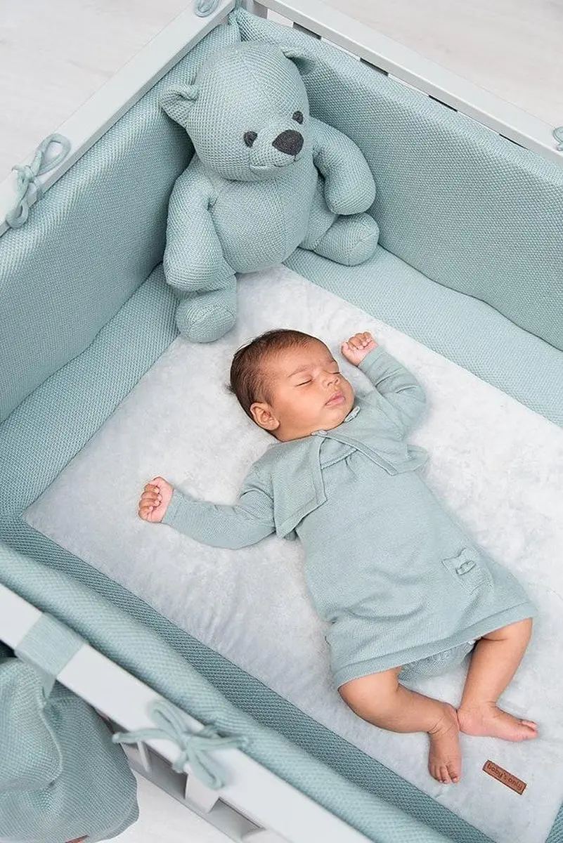 Baby's Only Gebreid Boxkleed Classic Stone Red 80x100cm
