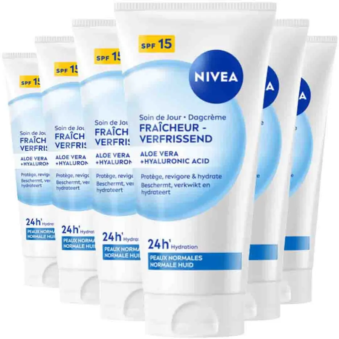 NIVEA Verfrissende Dagcrème SPF15 6x50ml