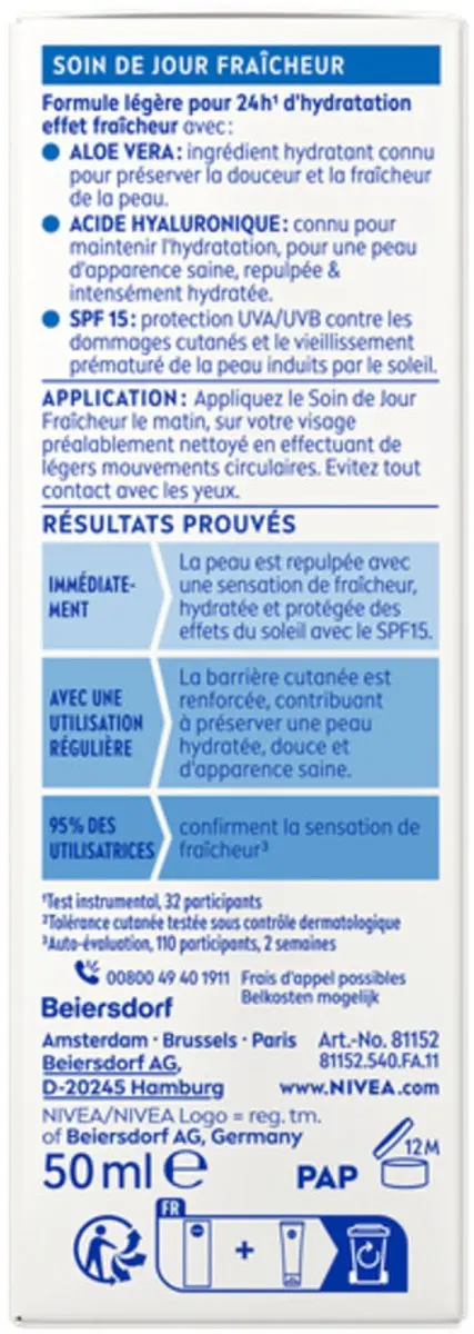 NIVEA Verfrissende Dagcrème SPF15 6x50ml