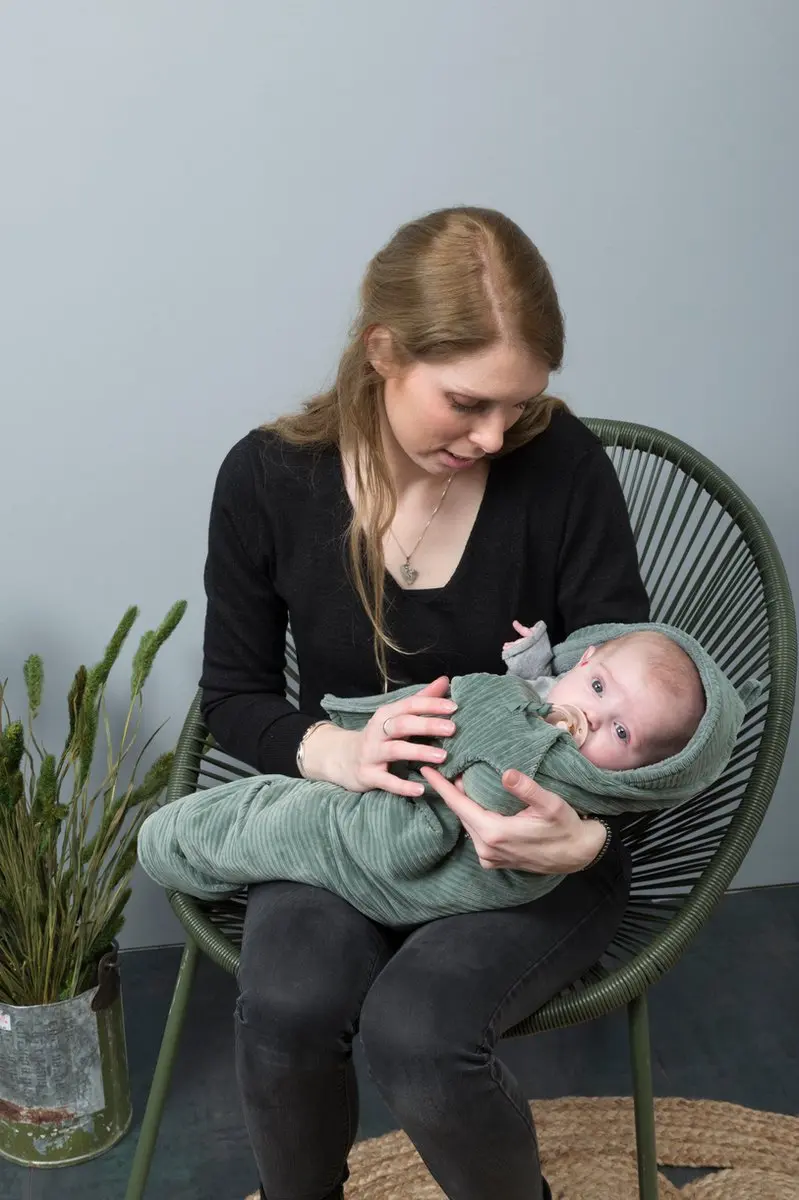 Baby's Only Wikkeldeken Sense Teddy - 75x75cm - Kiezelgrijs