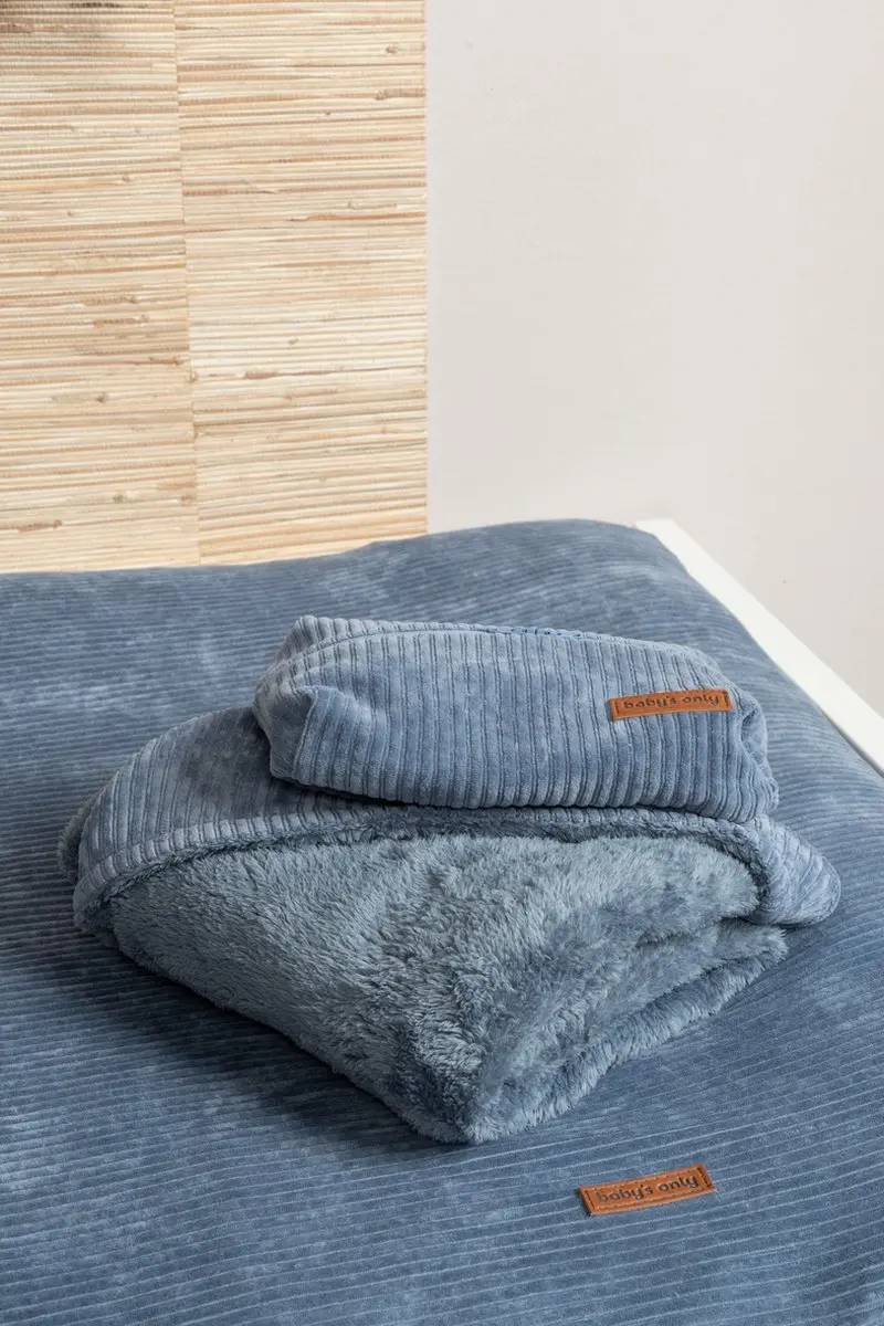 Baby's Only Wikkeldeken Sense Teddy - 75x75cm - Kiezelgrijs