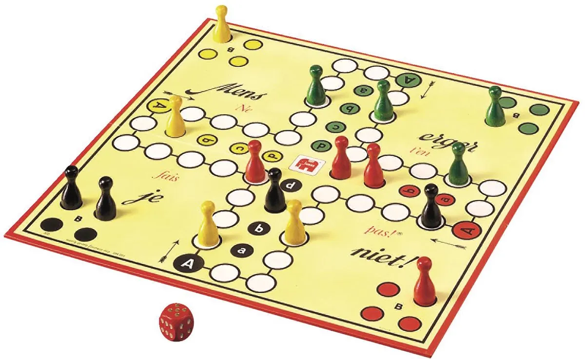 Jumbo Mens Erger Je Niet Bordspel - 2-6 Spelers