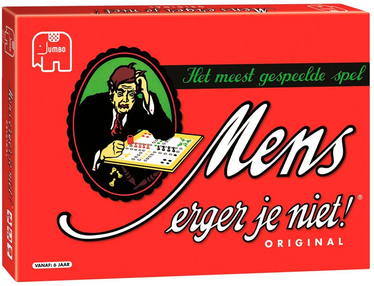 Jumbo Mens Erger Je Niet Bordspel - 2-6 Spelers