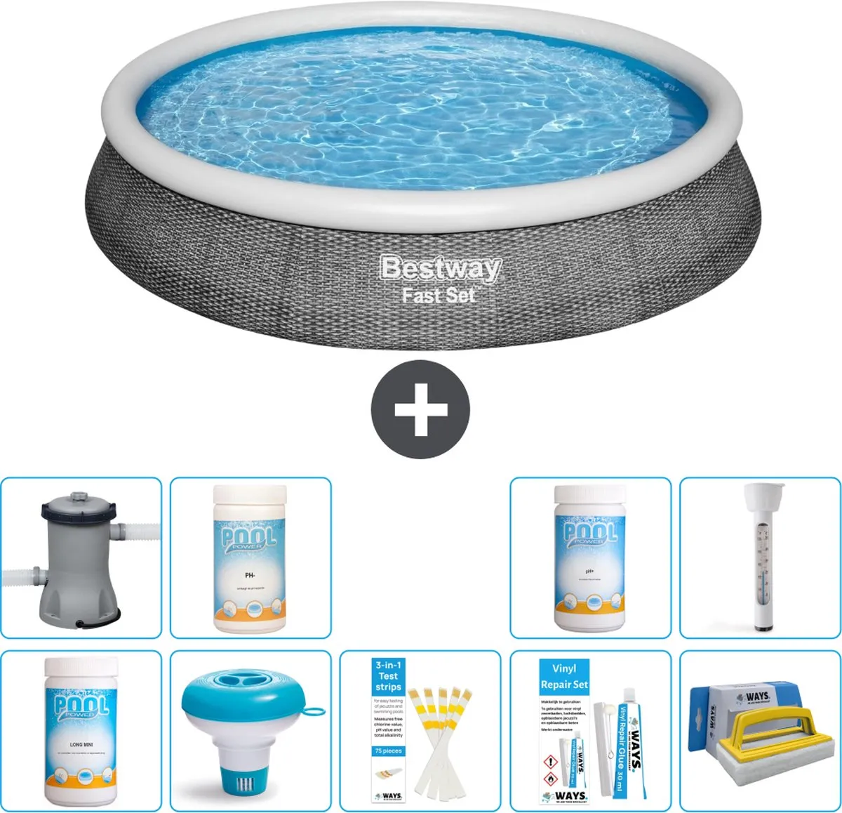 Bestway Fast Set Zwembad 396x84cm