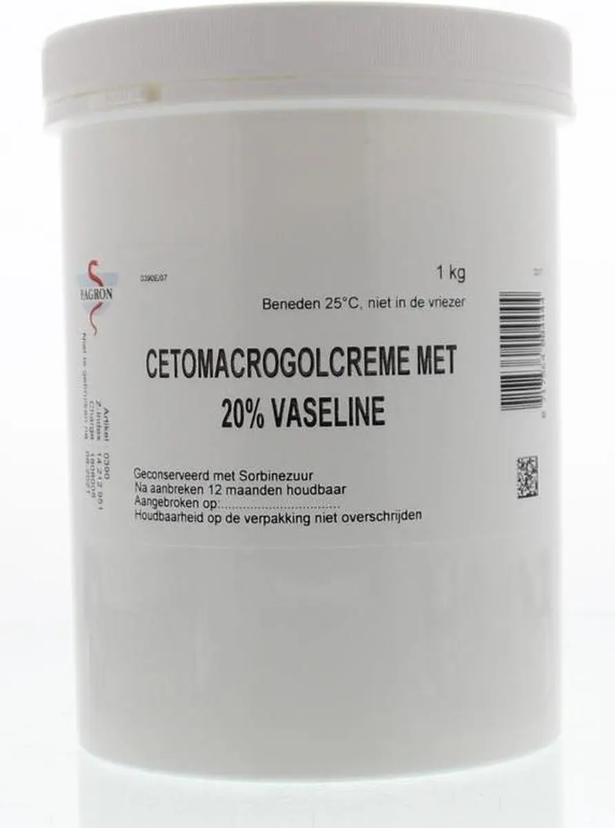 Fagron Cetomacrogol Crème 20% Vaseline