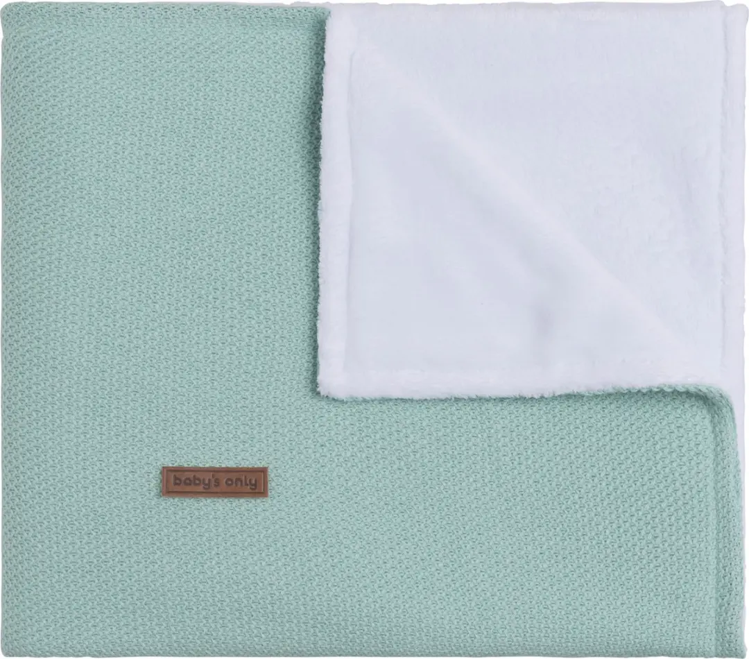 Baby's Only Gebreide Teddy Ledikantdeken Mint 100x135cm