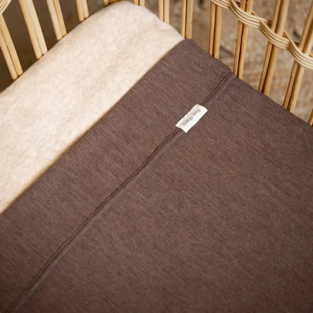 Baby's Only Merino Fine Meadow Babydeken - 75x75cm Taupe