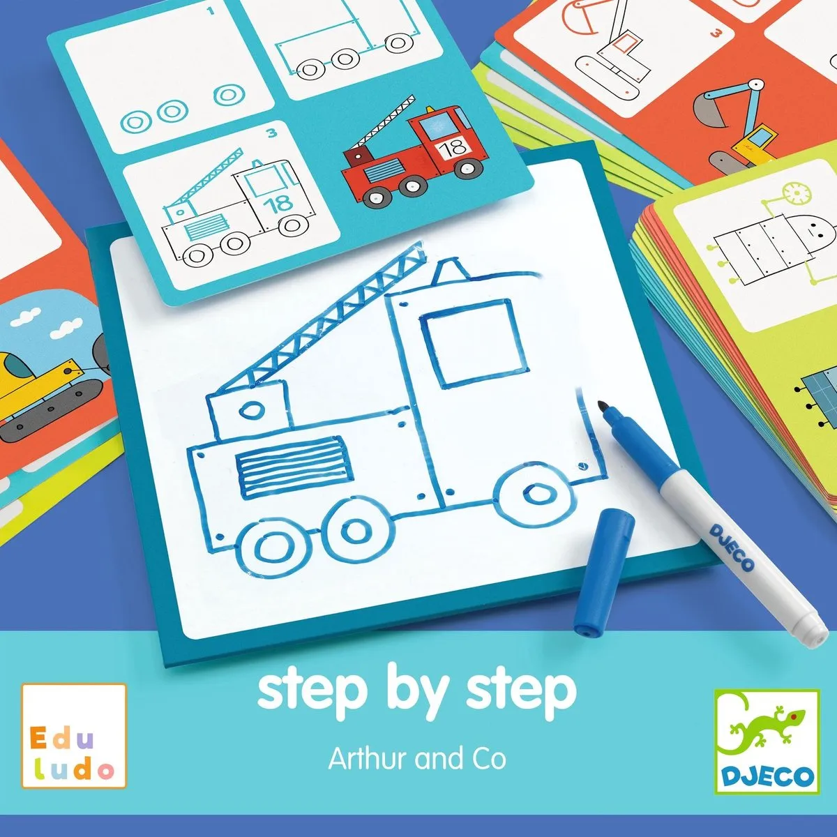 Djeco Stap Voor Stap Arthur En Co - 1 Stuk - Multicolor
