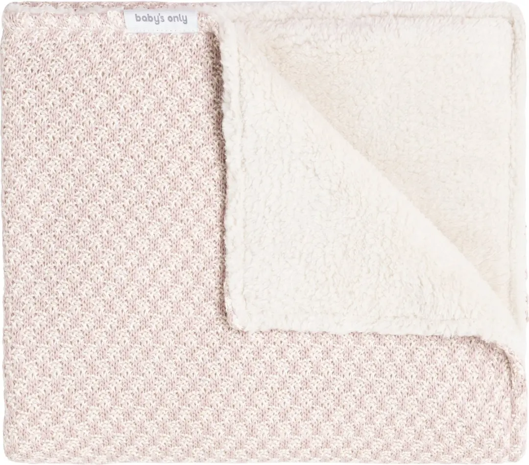 Baby's Only Ledikantdeken Happiness Oud Roze/Ecru 100x135cm