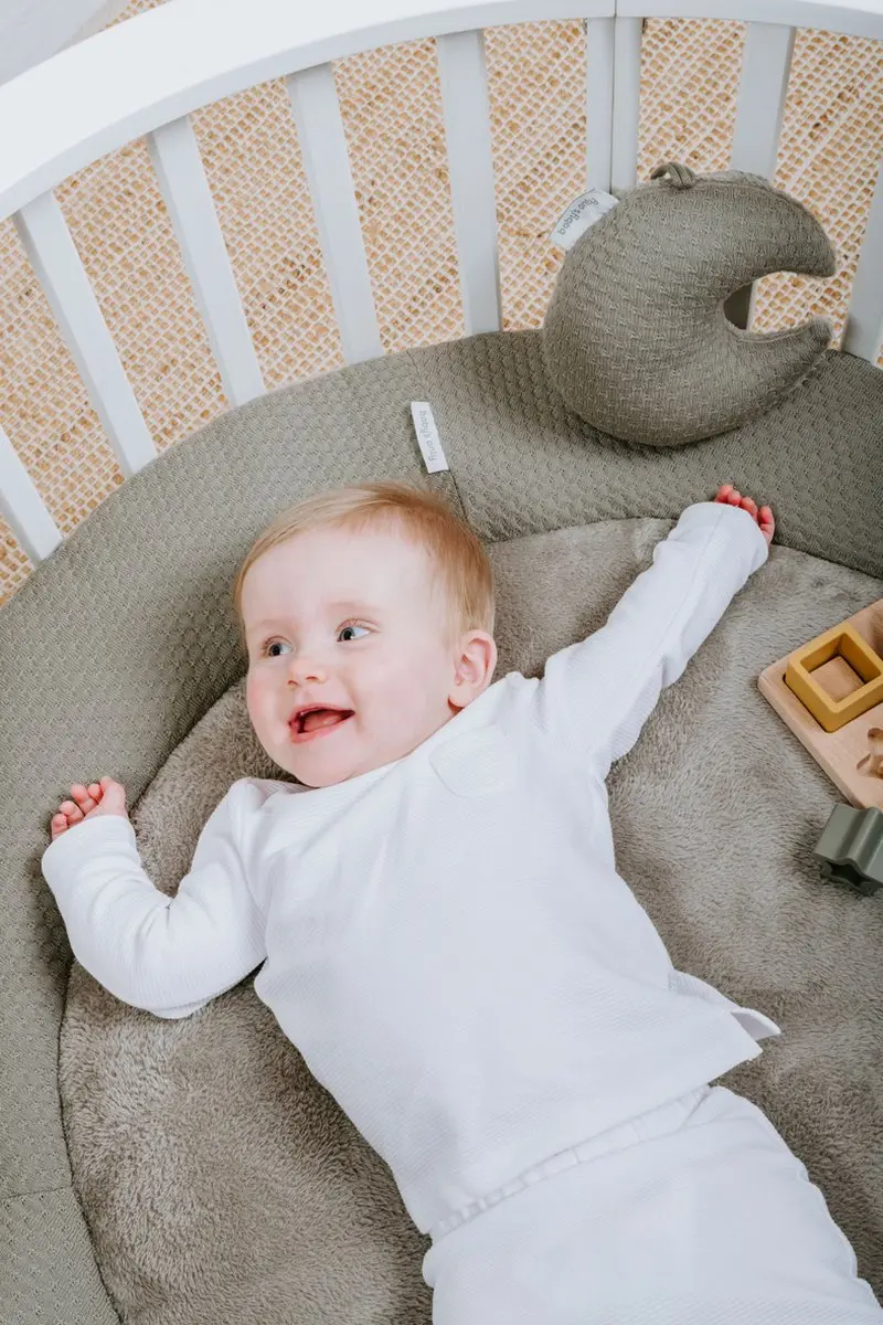 Baby's Only Gebreid Boxkleed Sky Urban Taupe - Ø90cm