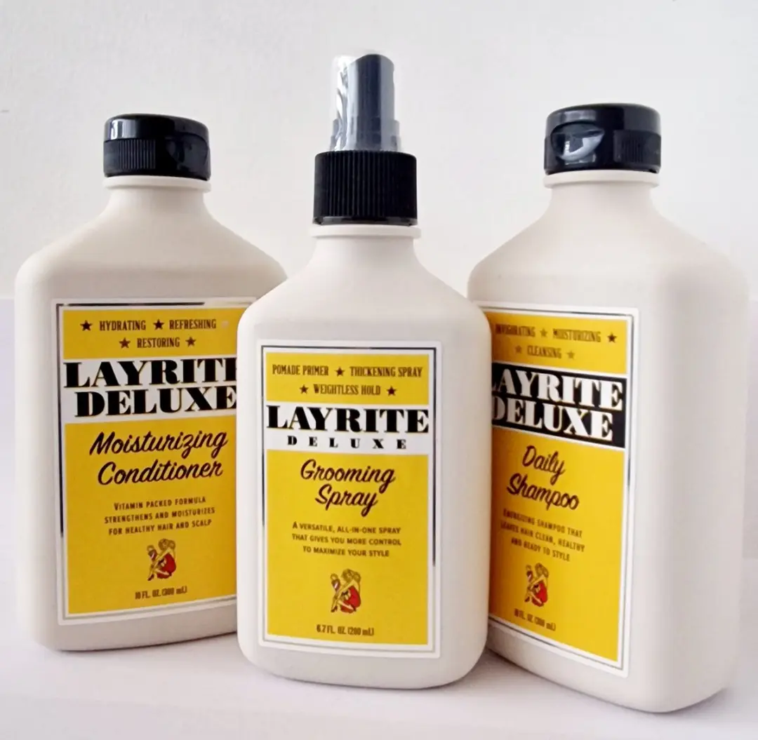 Layrite Deluxe Trio Shampoo Conditioner Grooming Spray - 800ml