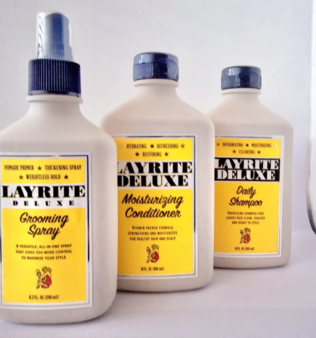 Layrite Deluxe Trio Shampoo Conditioner Grooming Spray - 800ml