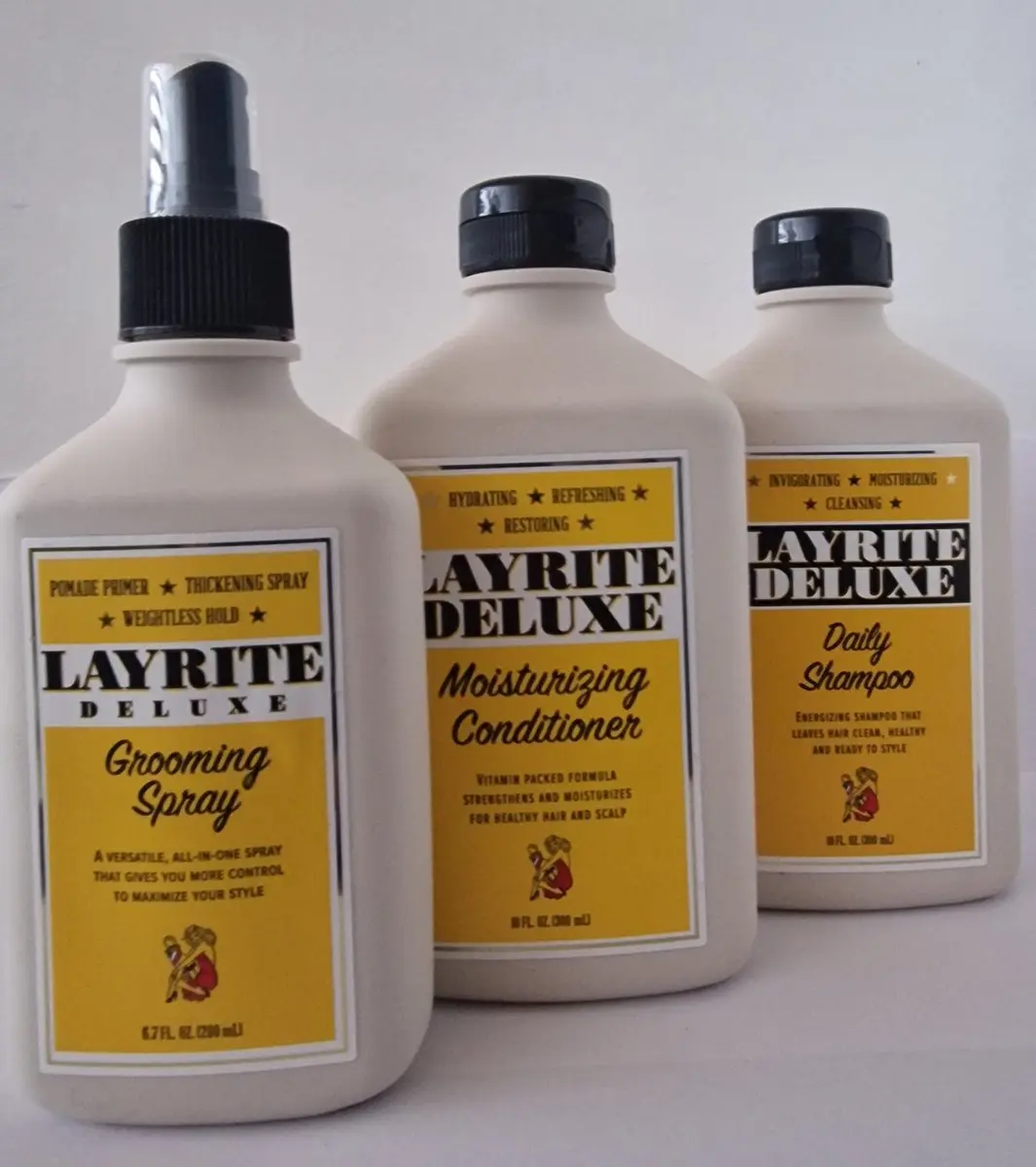 Layrite Deluxe Trio Shampoo Conditioner Grooming Spray