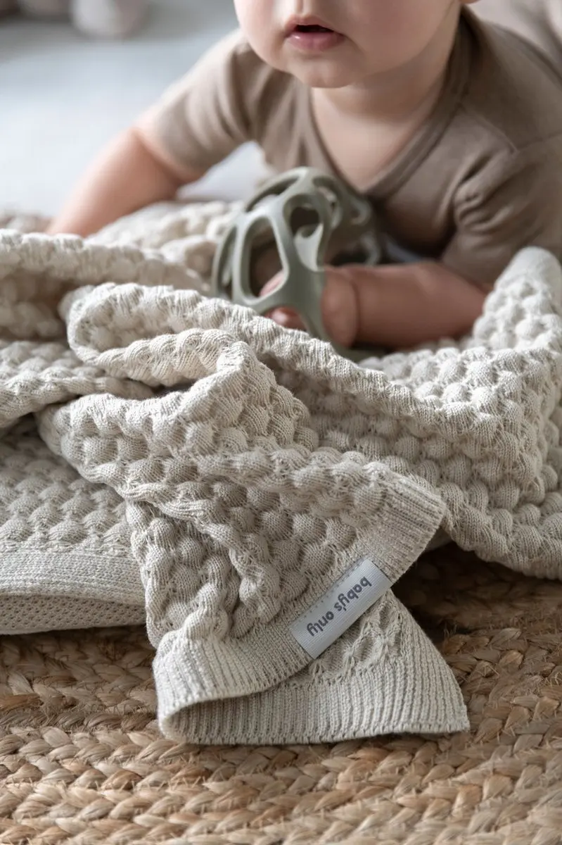 Baby's Only Wiegdeken Sky-Chunky 70x95cm - 0.7 TOG - Warm Linnen