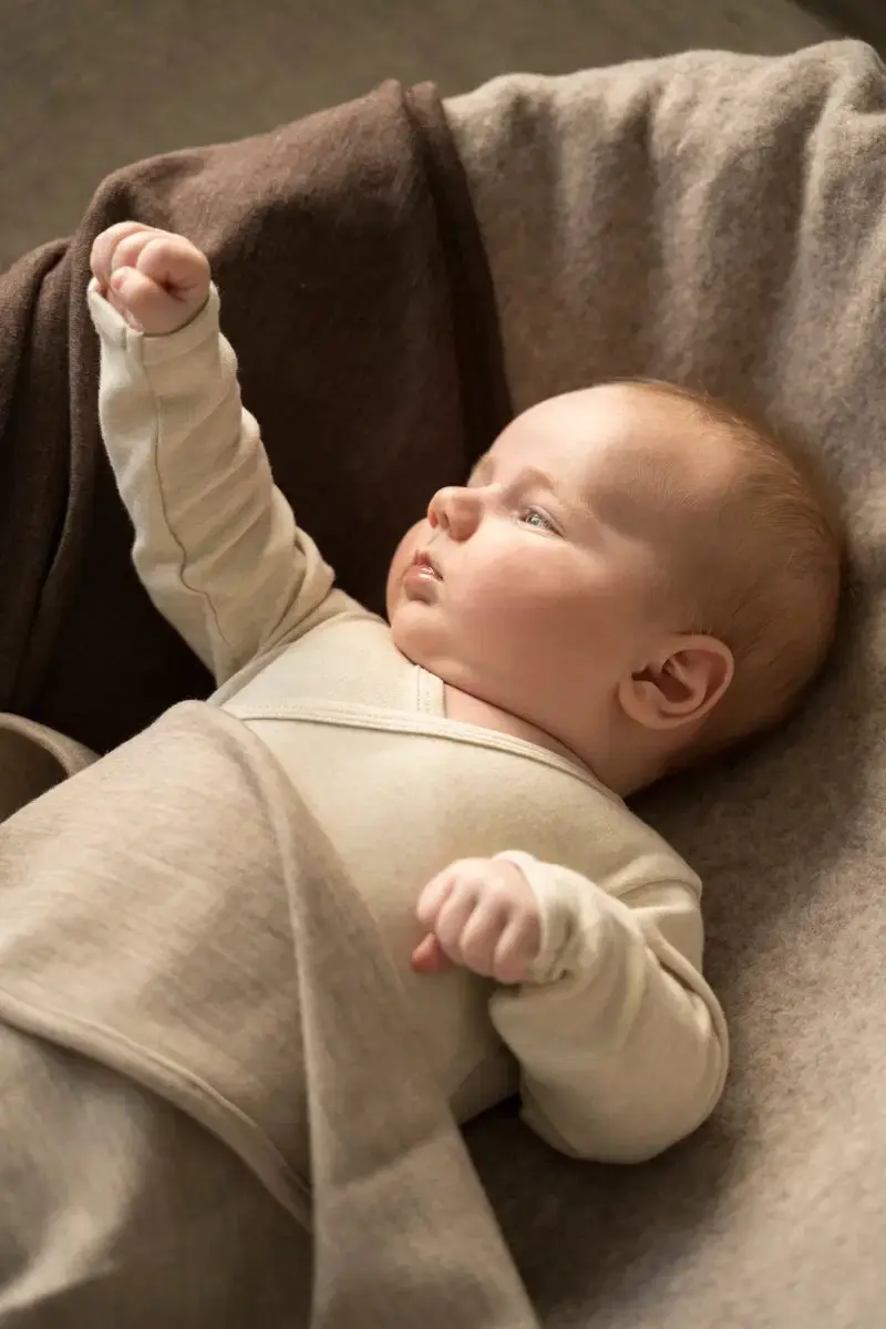 Baby's Only Merino Fine Meadow Babydeken - Sand - 65x75cm