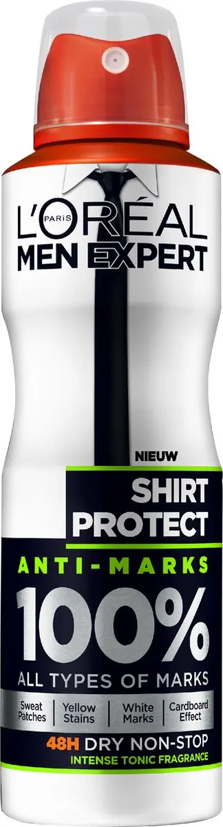 L'Oréal Paris Men Expert Shirt Protection Deo Spray 150ml - 6 Stuks