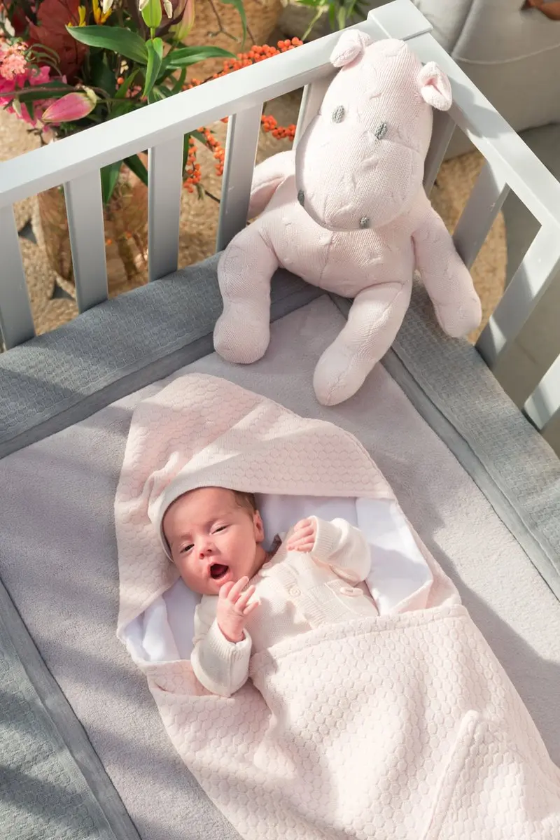 Baby's Only Gebreid Boxkleed Cloud - Olive 75x95cm