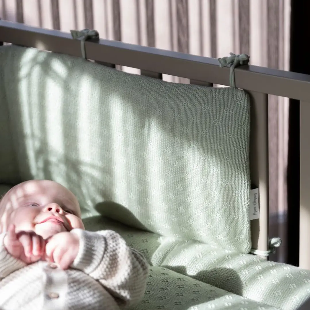 Baby's Only Gebreide Bedbumper Laurel Green 180x30cm