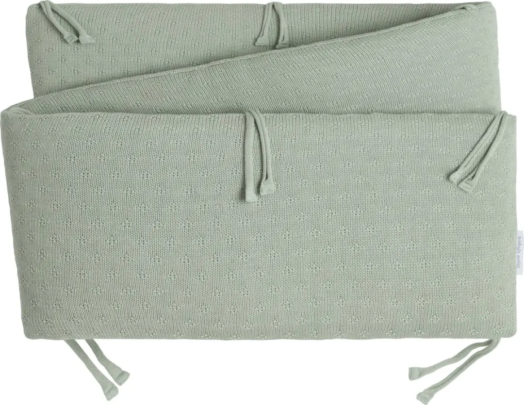 Baby's Only Gebreide Bedbumper Laurel Green 180x30cm