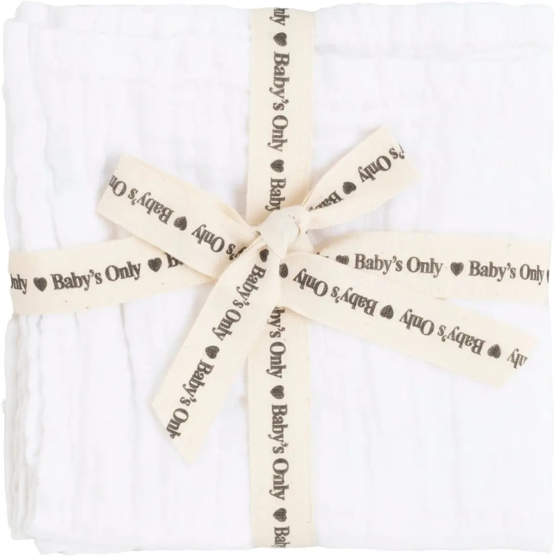 Baby's Only Monddoekjes Tender Wit 30x30 - 3 Stuks