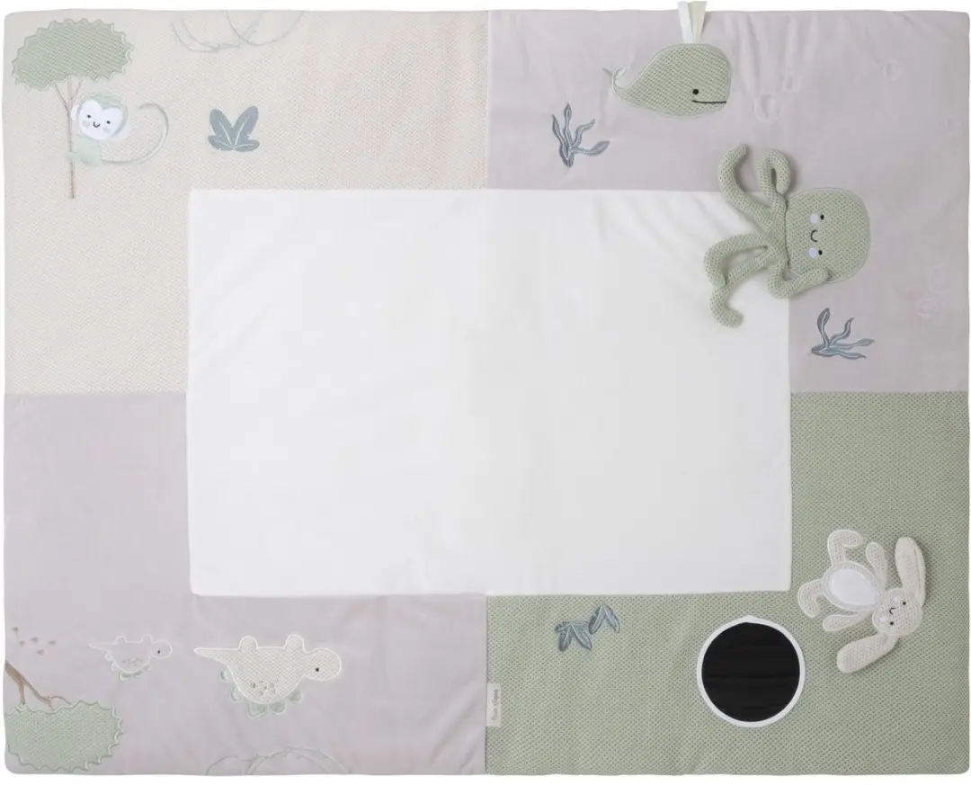 Baby's Only Boxkleed Animals Parklegger - 75x95cm - Laurel Green/Warm Linen