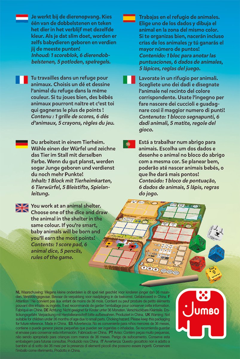 Jumbo Animal Rescue - Dobbelspel