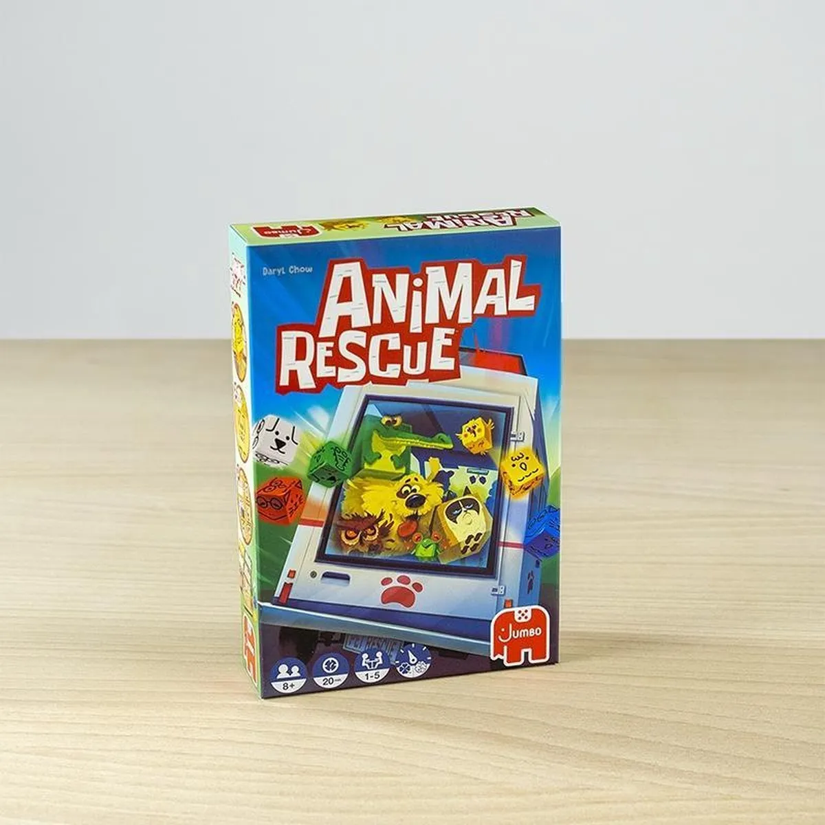 Jumbo Animal Rescue Dobbelspel - 3 Dobbelen, 27 Kaarten
