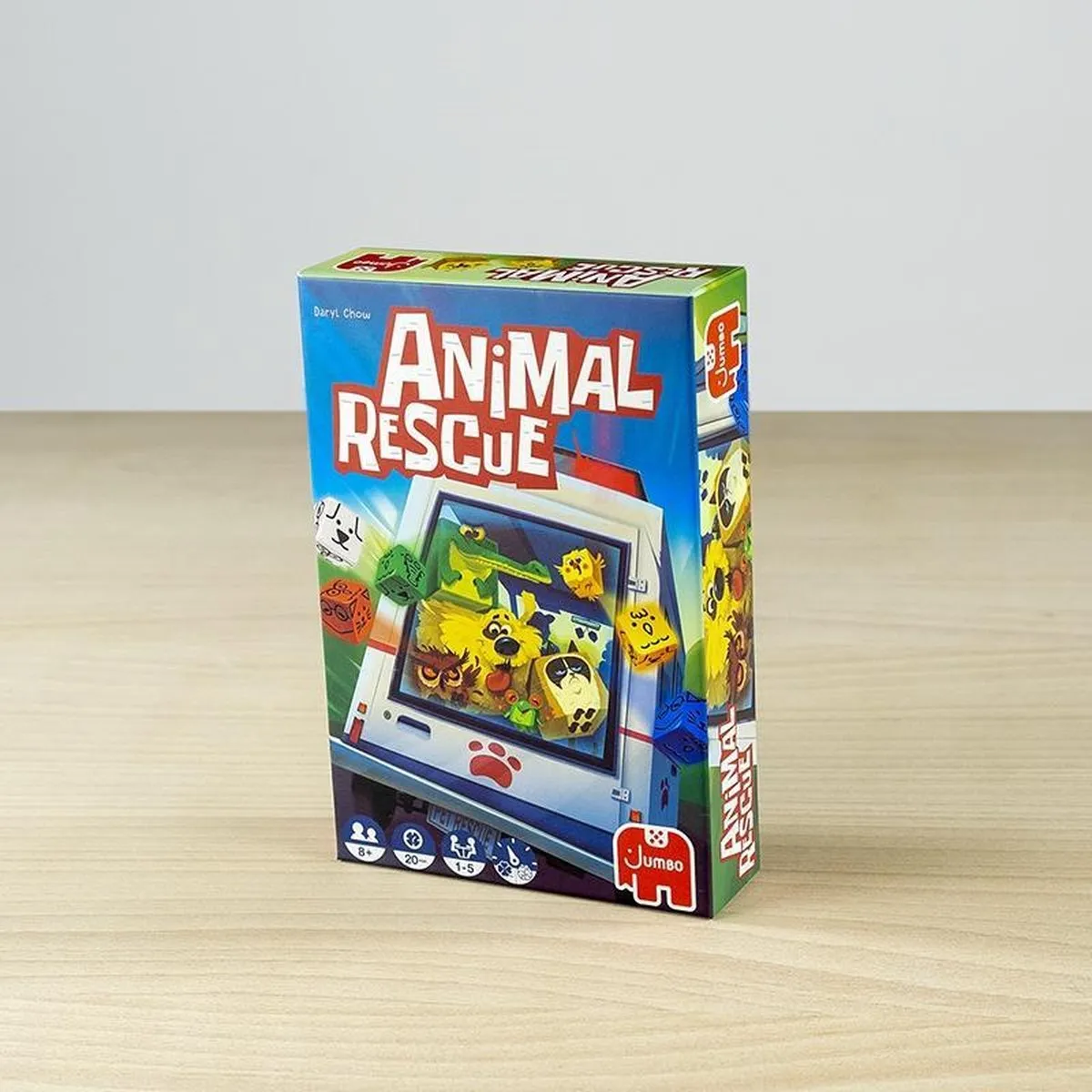Jumbo Animal Rescue Dobbelspel - 3 Dobbelen, 27 Kaarten