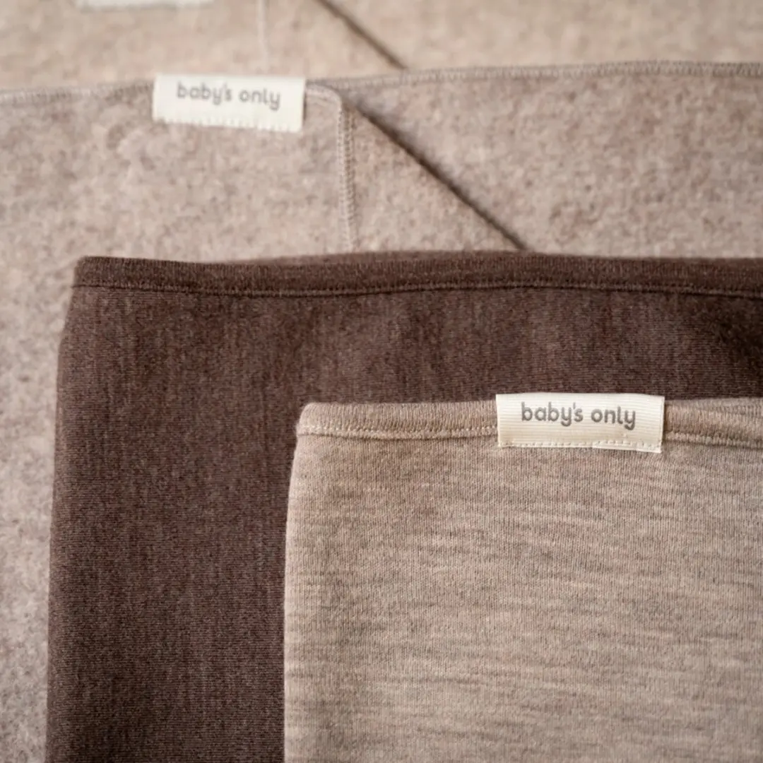 Baby's Only Merino Brushed Meadow Ledikantdeken - Taupe 100x135cm