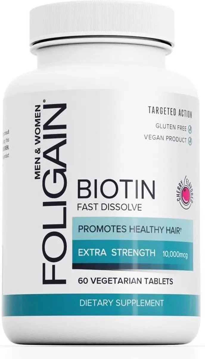 Foligain Biotine 10.000 mcg Kersensmaak