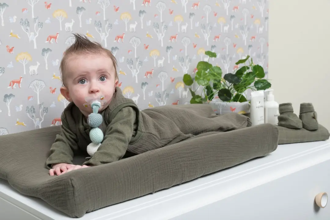 Baby's Only Breeze Aankleedkussenhoes 45x70cm - Stonegreen