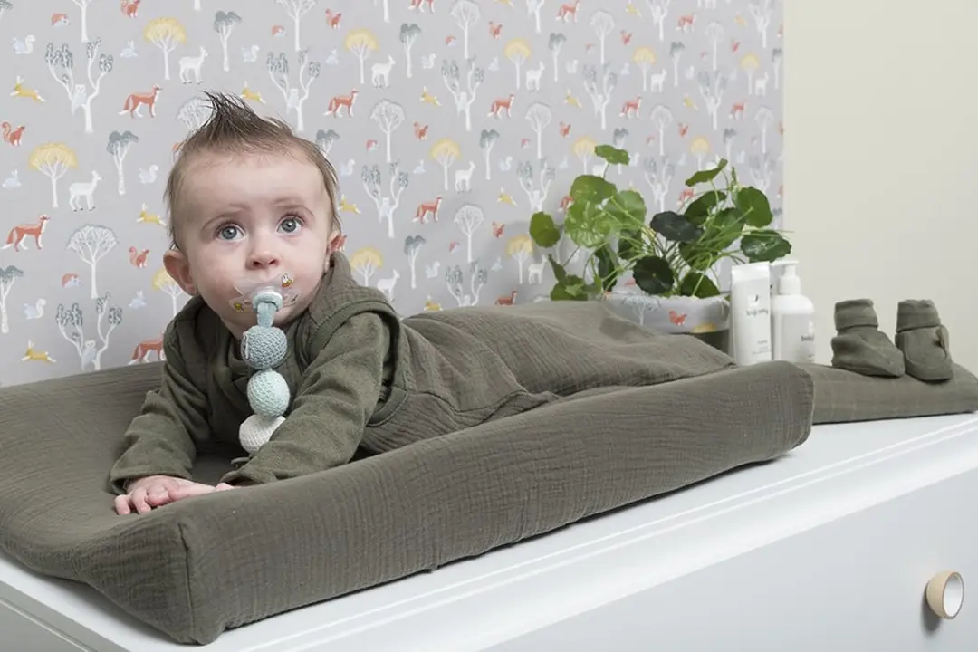 Baby's Only Breeze Aankleedkussenhoes 45x70cm - Stonegreen