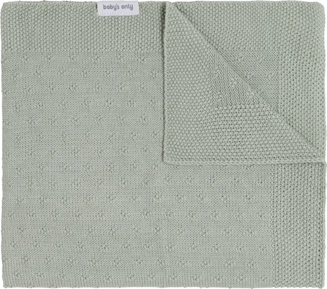 Baby's Only Gebreide Ledikantdeken Mood Laurel Green 100x135cm