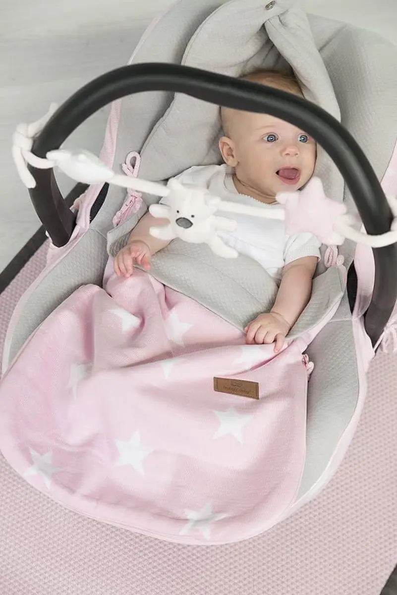 Baby's Only Voetenzak autostoel 0+ Star - Beige/Wit