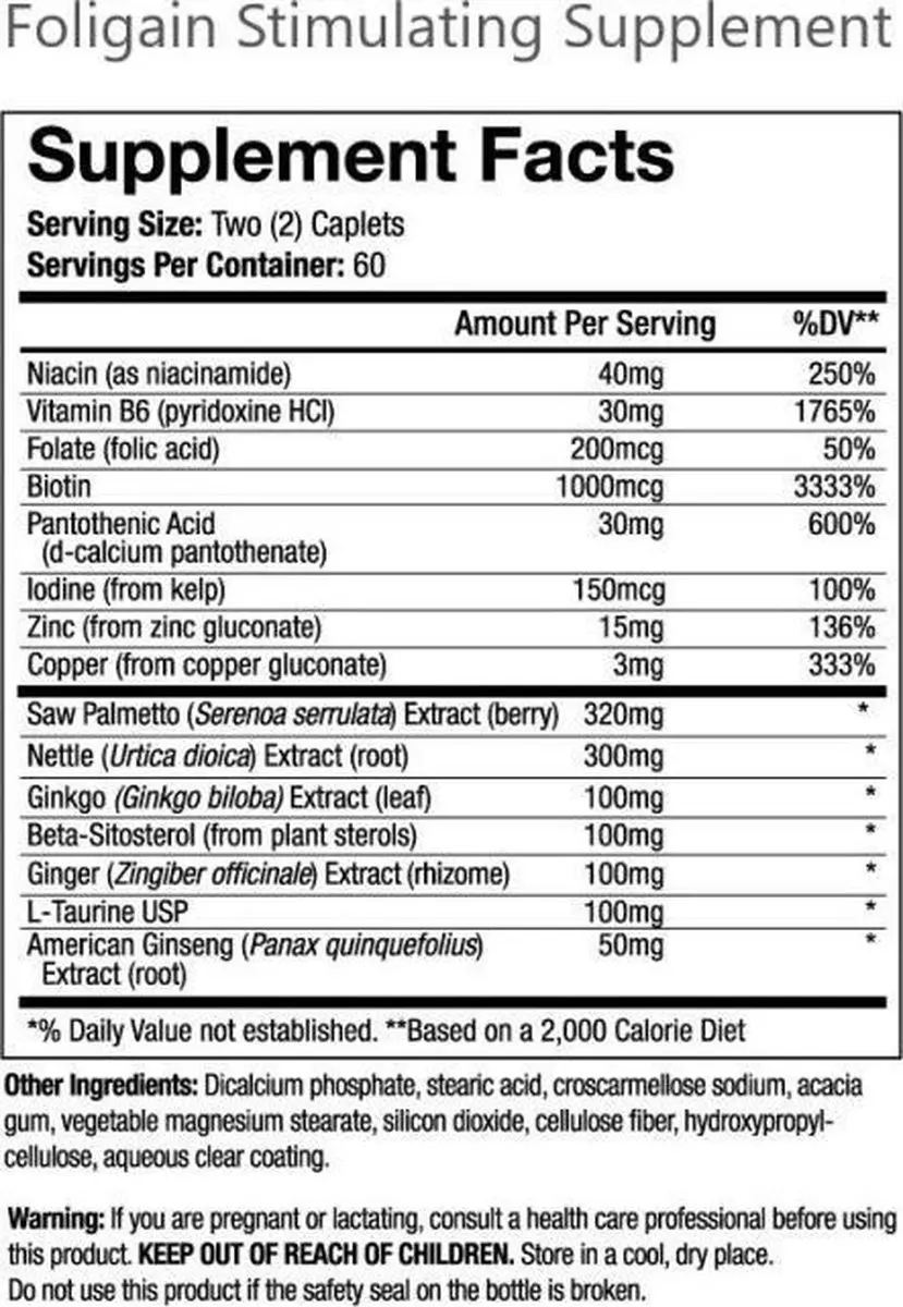 Foligain Anti-haaruitval & Grijs Supplement Set - 120ml