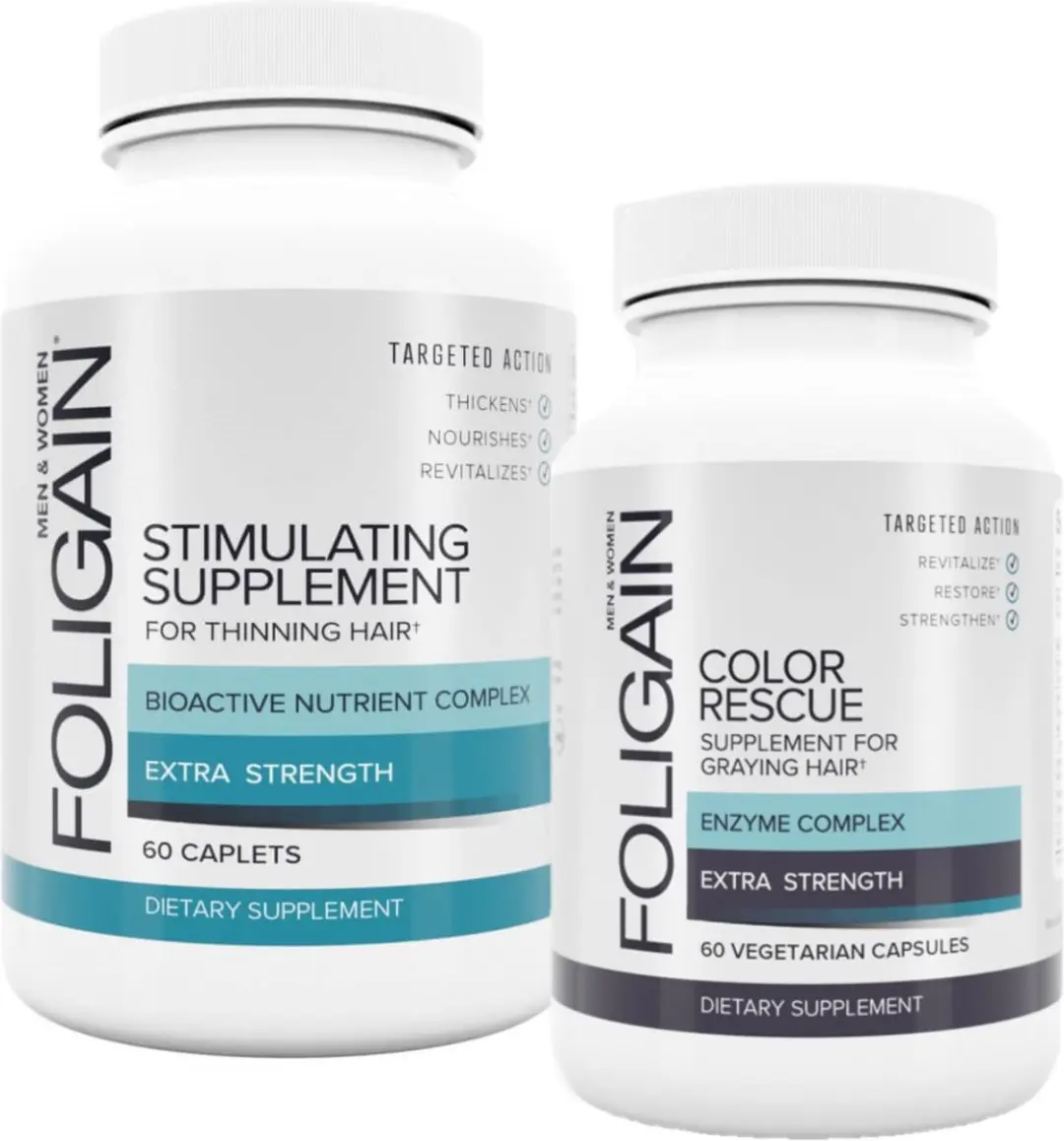 Foligain Anti-haaruitval & Grijs Supplement Set