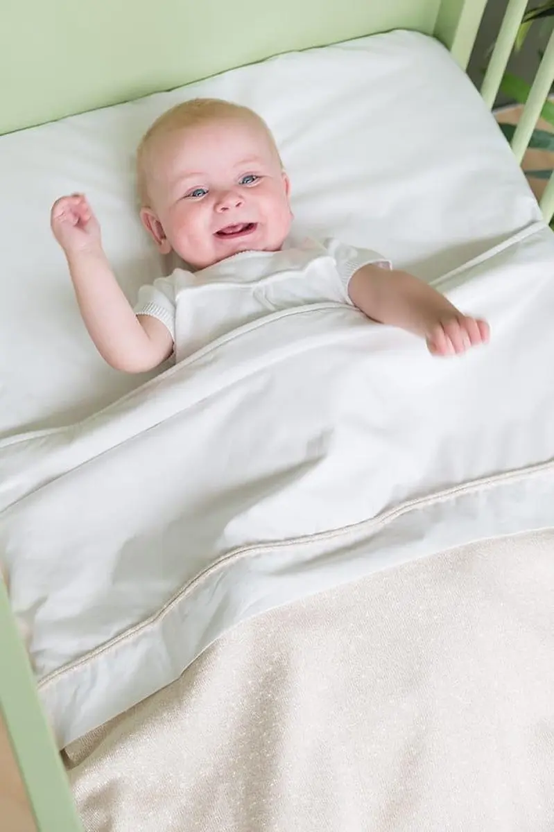 Baby's Only Gebreid Dekbedovertrek Ledikant Sparkle - 100x135cm - Koper-Honey Mêlee