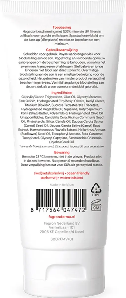 Fagron Zonnebrandzalf SPF 30 - 200ml
