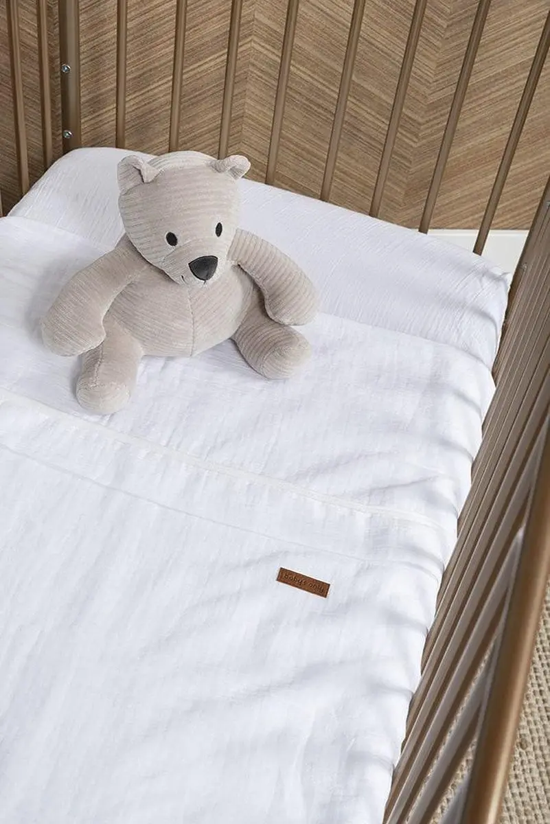 Baby's Only Breeze Dekbedovertrek Ledikant 100x135cm - 100% Katoen - Wit