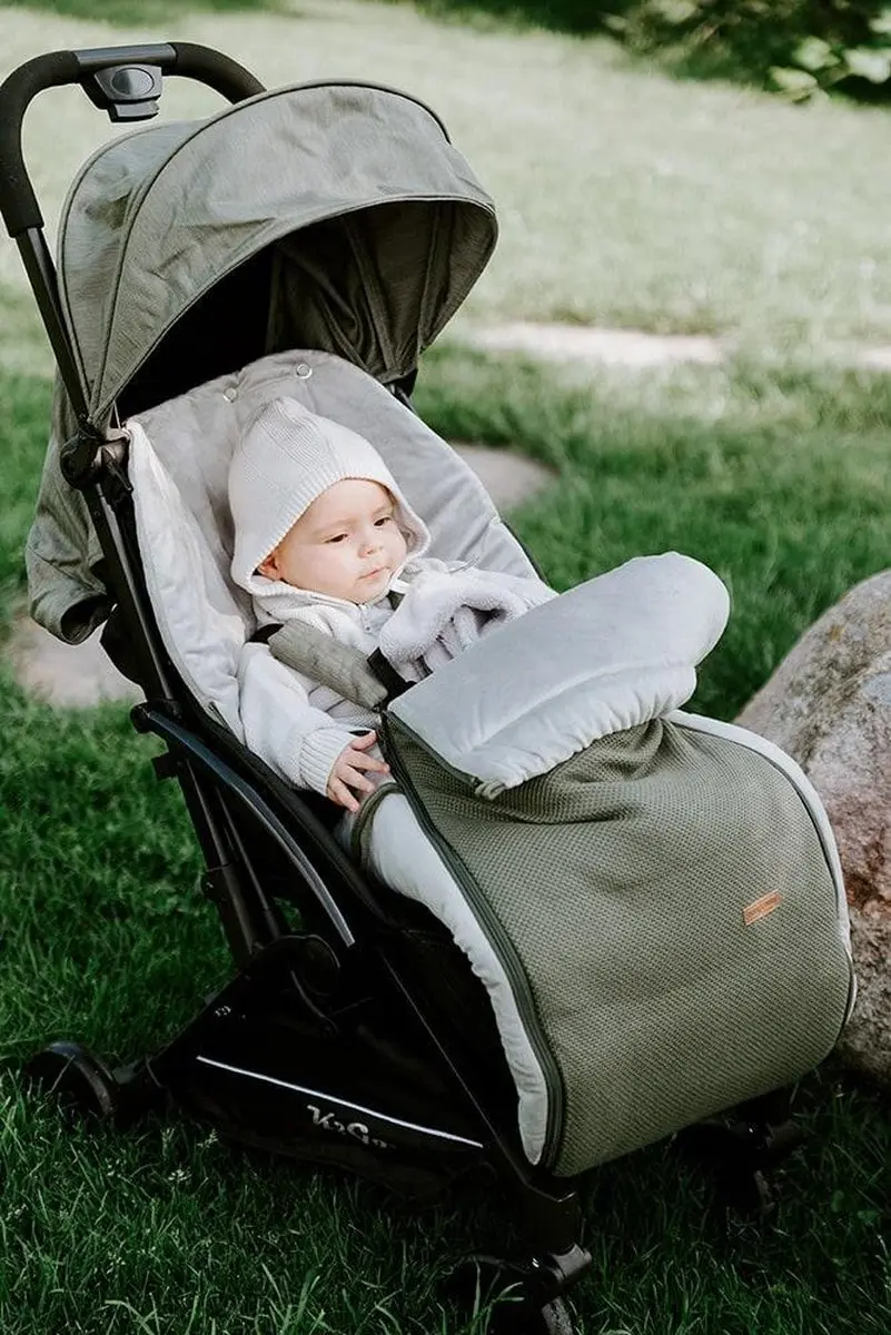Baby's Only Voetenzak 0+ Classic - Stonegreen - Autostoel