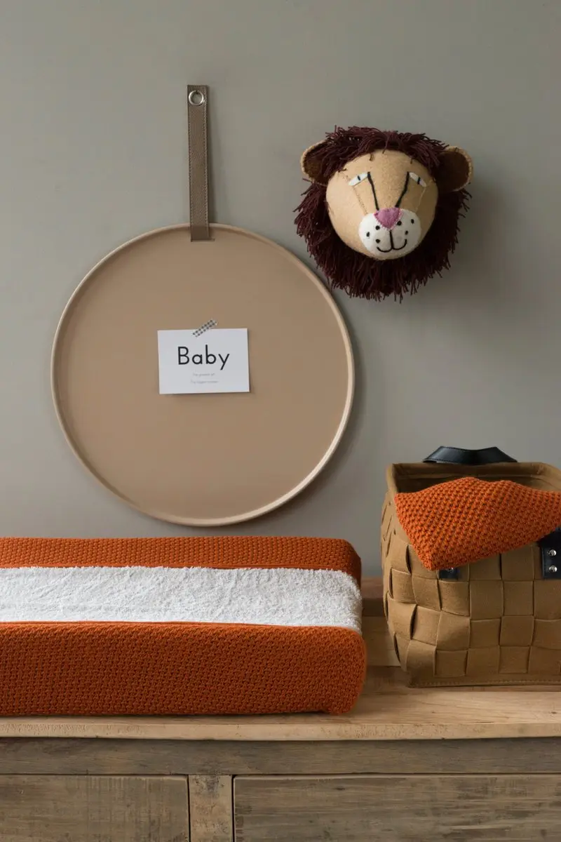 Baby's Only Gebreide Aankleedkussenhoes Stonegreen 45x70cm