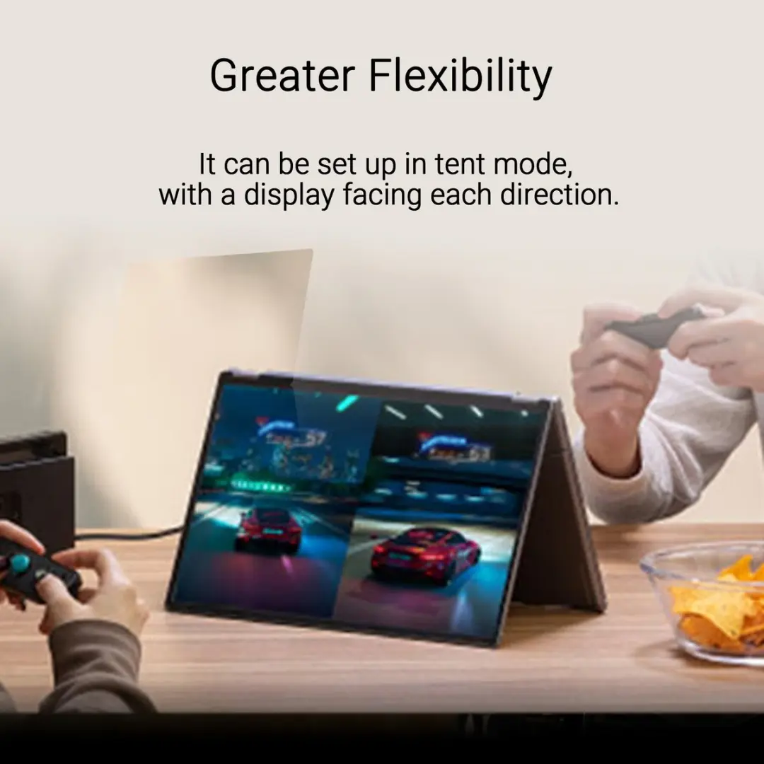 ASUS ZenScreen Duo MB14FCD 14 Inch Portable Monitor - Dual USB-C