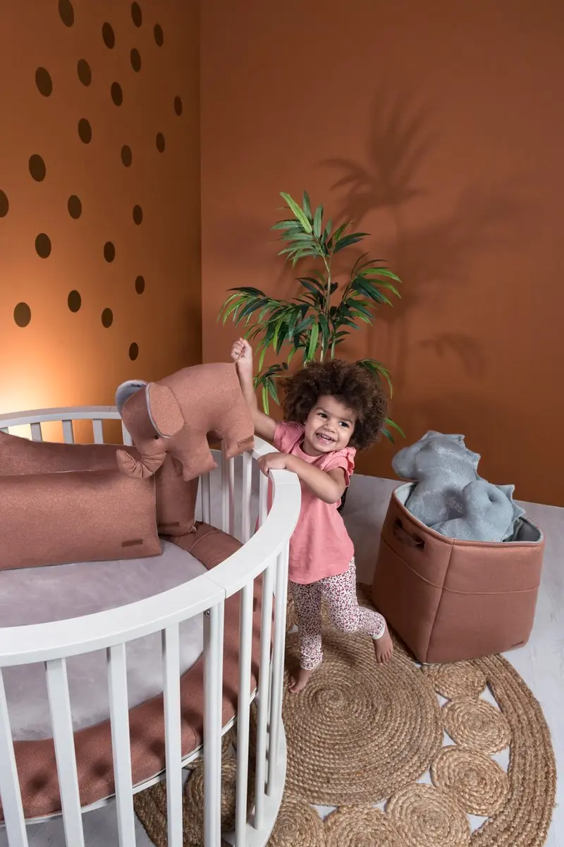 Baby's Only Gebreid Boxkleed Sparkle - Ø90cm - Koper-Honey Mêlee