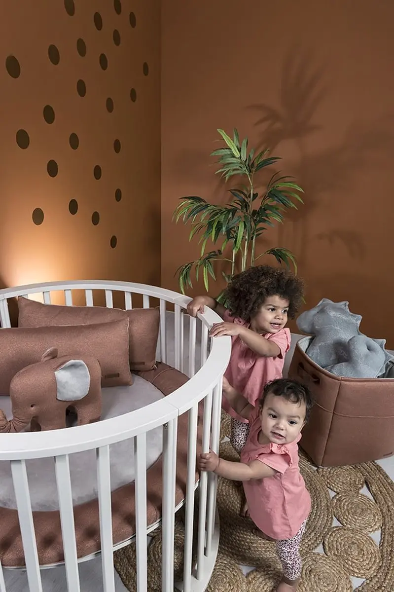 Baby's Only Gebreid Boxkleed Sparkle - Ø90cm - Koper-Honey Mêlee