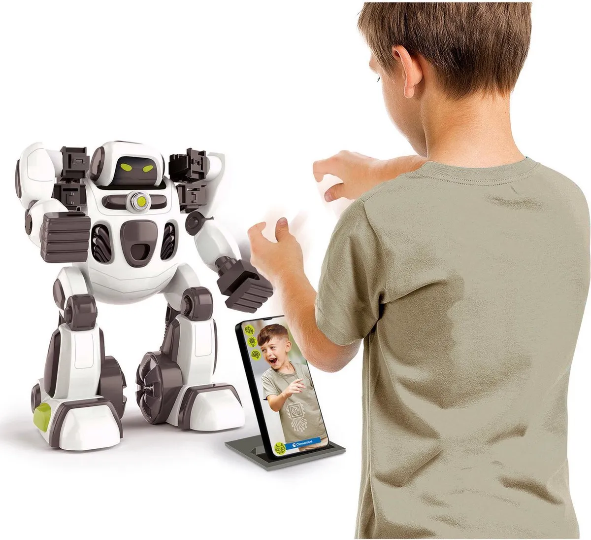 Clementoni AIRO Interactieve Robot - STEM Speelgoed - 3x AAA - Wit/Zwart - afbeelding 6 van 6