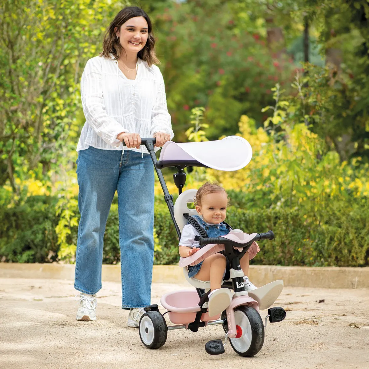 Smoby Baby Balade Driewieler - Roze/Zwart